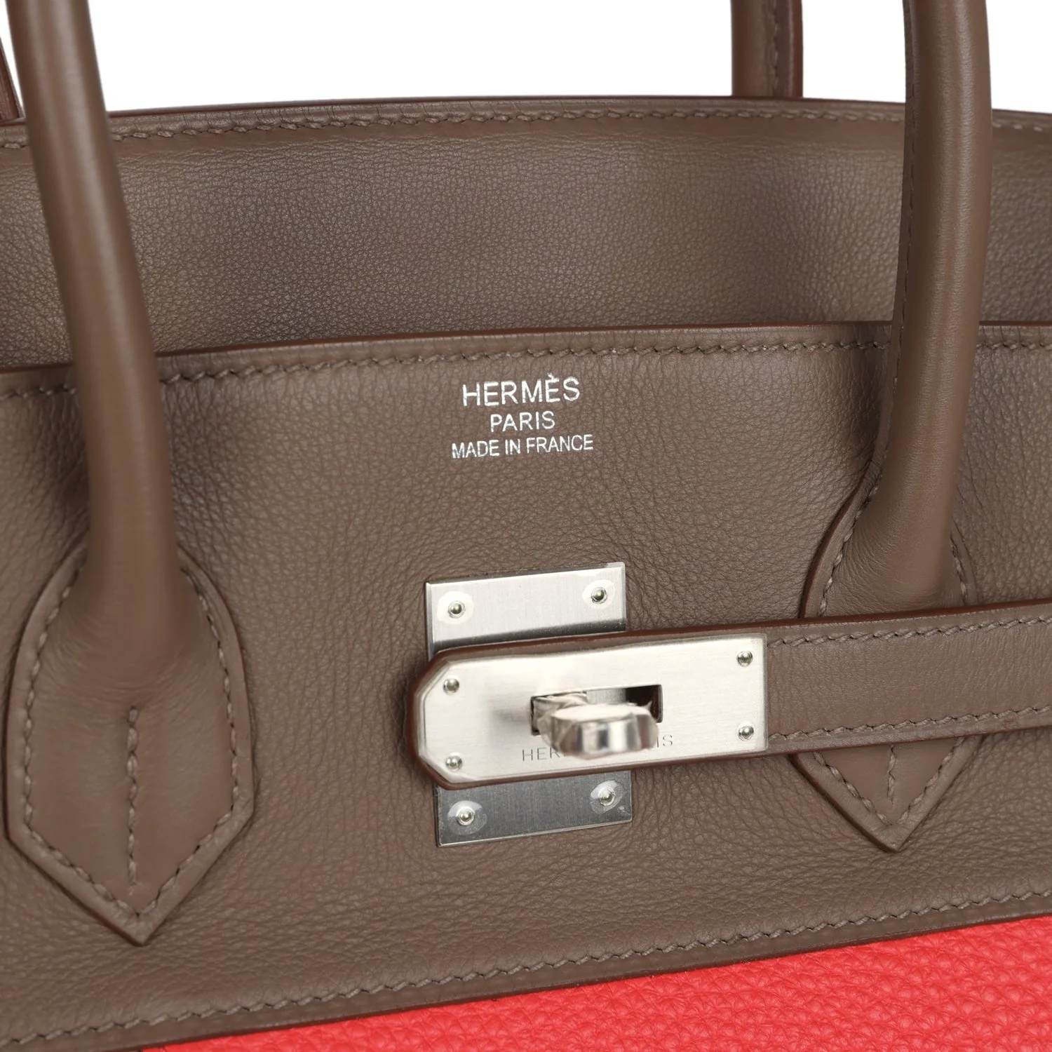 Replicate Hermes Birkin 30 Cascade Rose Jaipur, Etoupe and Argile Swift and Clemence Brushed Palladium Hardware(1:1 replica)
