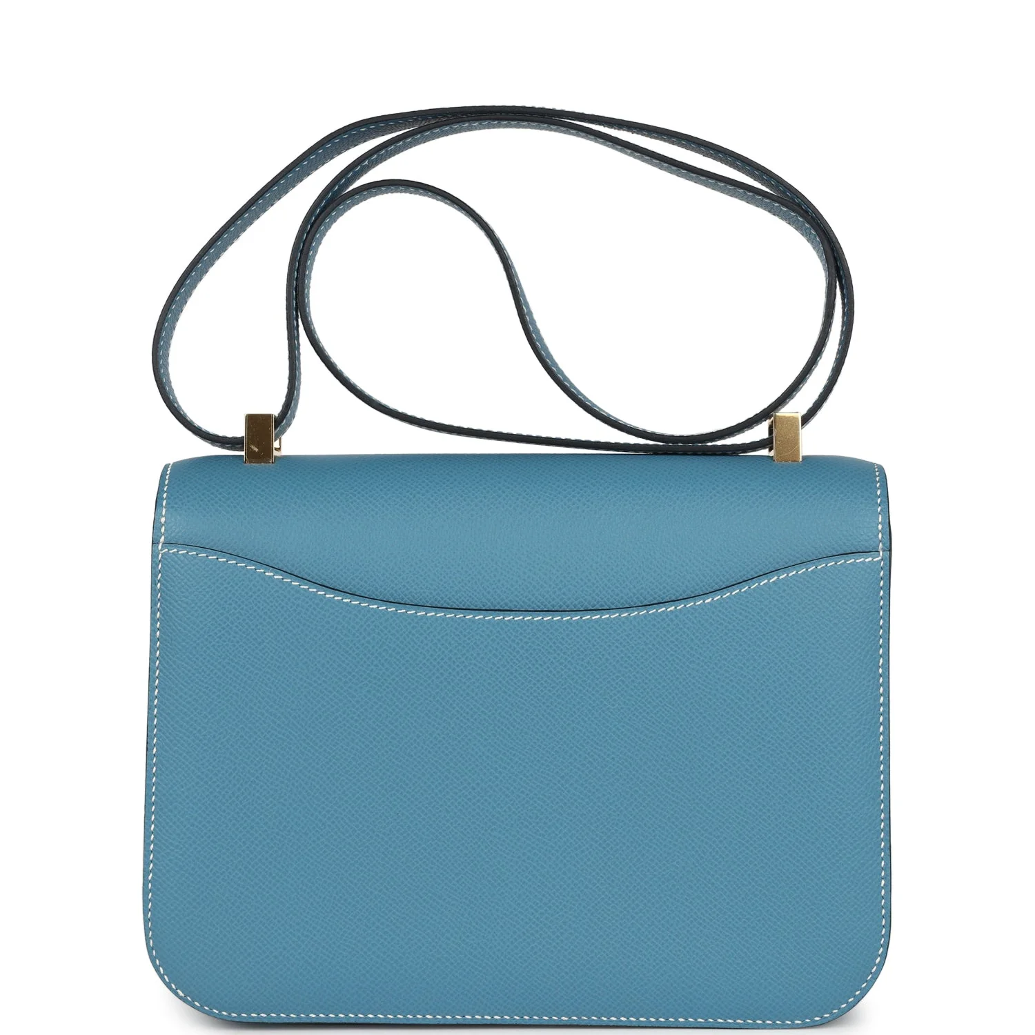 Replicate Hermes Constance 1-24 Blue Jean Epsom Gold Hardware(1:1 replica)