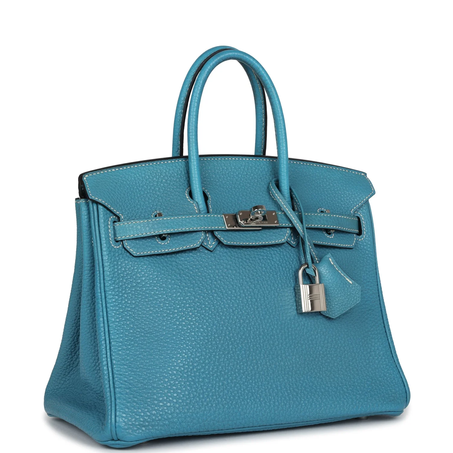 Replicate Hermes Birkin 25 Blue Jean Togo Palladium Hardware(1:1 replica)