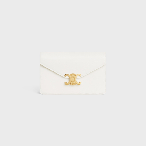 Replicate WALLET ON CHAIN MARGO IN SHINY CALFSKIN WHITE(1:1 replica)