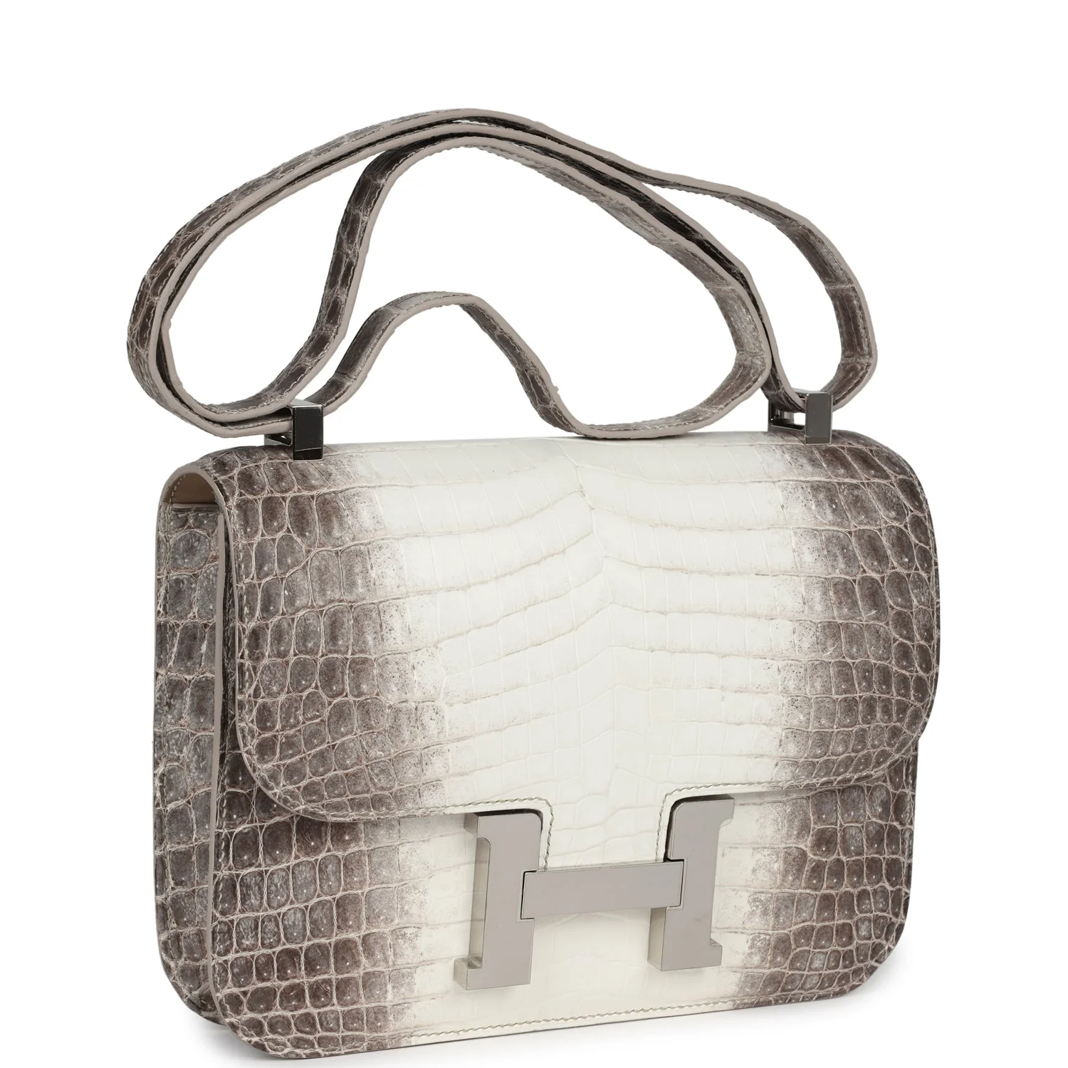 Replicate Hermes Constance 1-24 Himalaya Matte Niloticus Crocodile Palladium Hardware(1:1 replica)