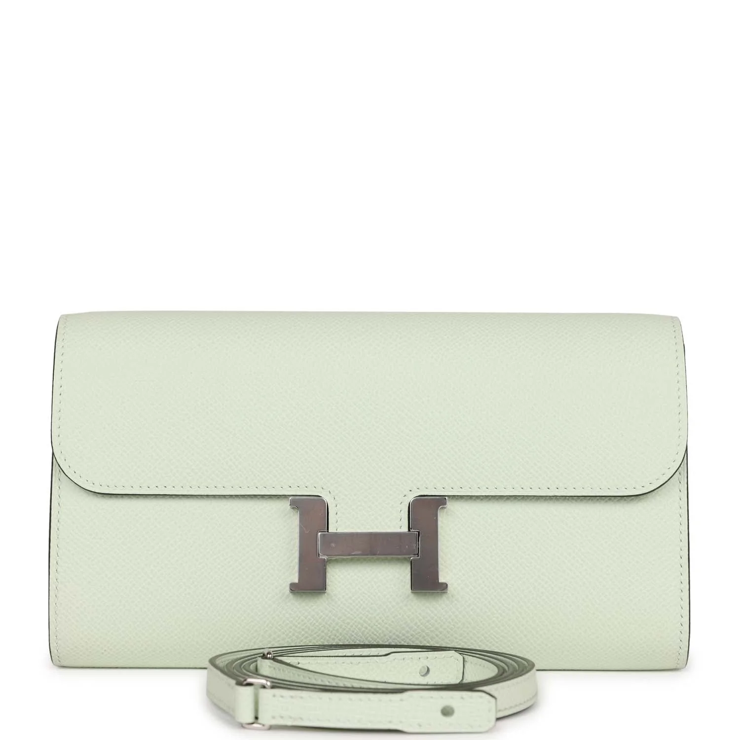 Replicate Hermes Constance Wallet To Go Vert Fizz Epsom Palladium Hardware(1:1 replica)