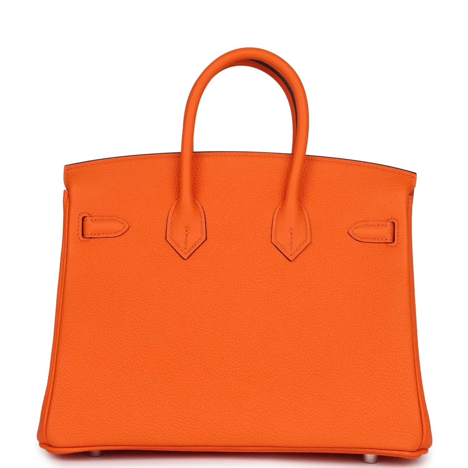 Replicate Hermes Birkin 25 Orange Minium Togo Palladium Hardware(1:1 replica)