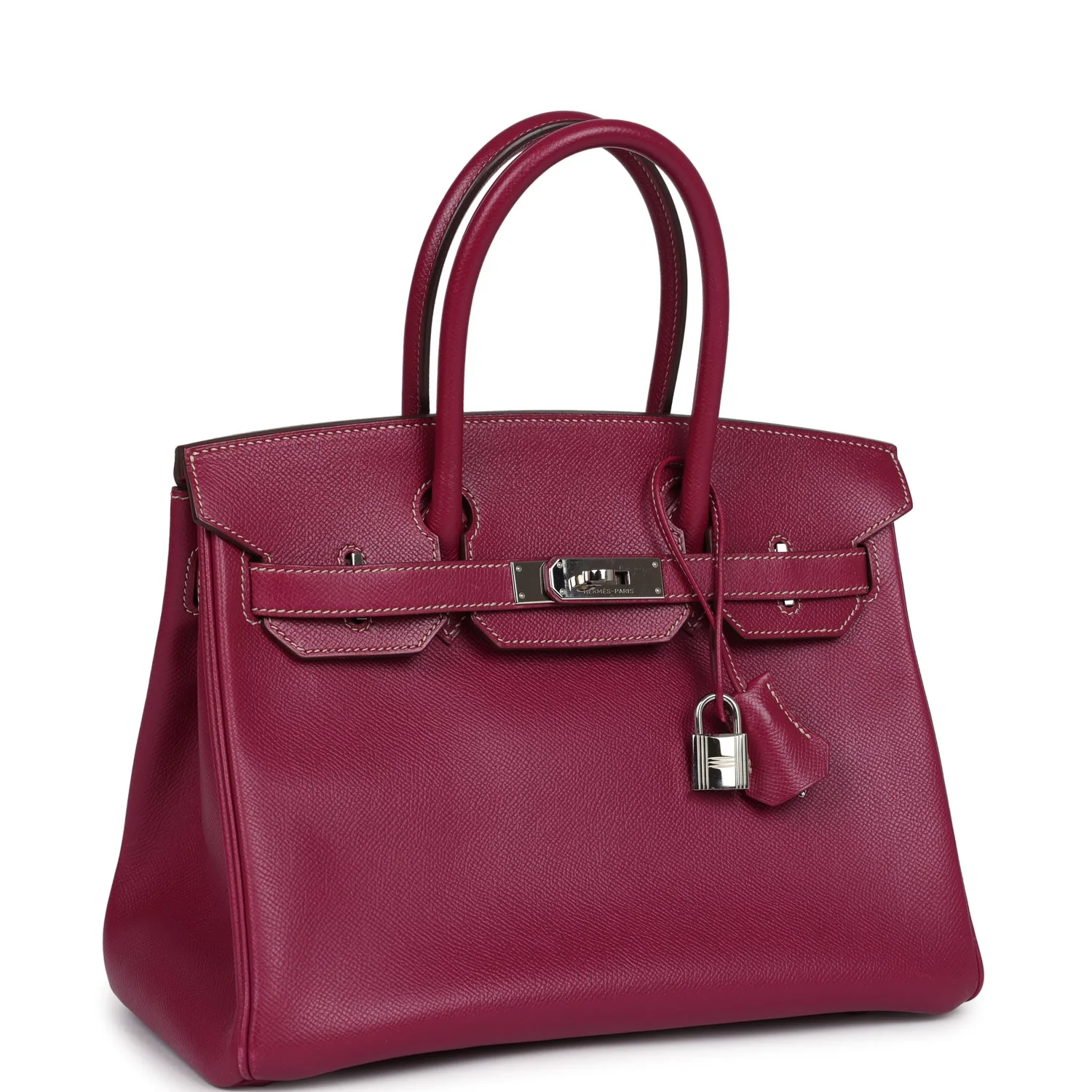 Replicate Hermes Birkin 30 Tosca Candy Epsom Palladium Hardware(1:1 replica)