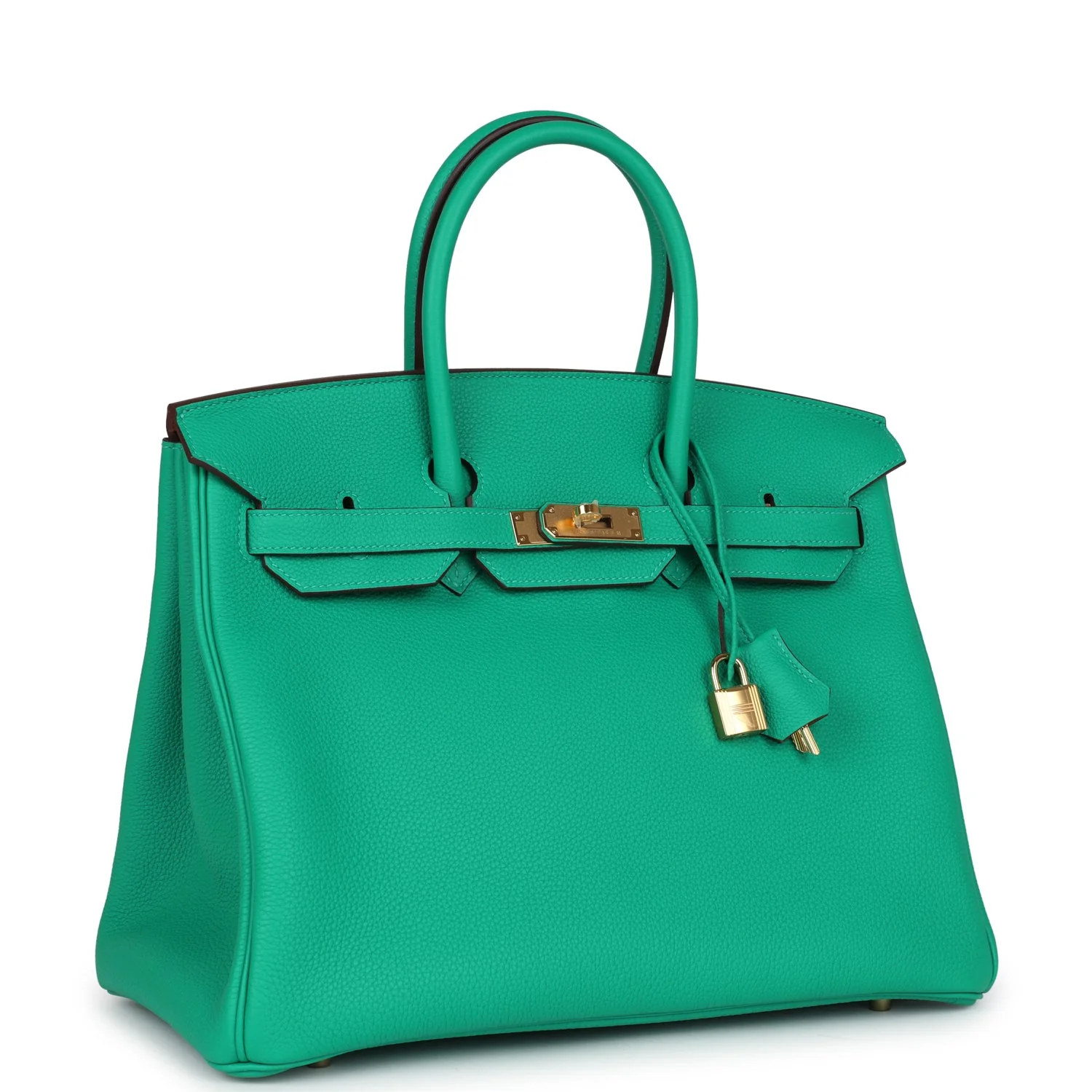 Replicate Hermes Special Order (HSS) Birkin 35 Menthe Verso Togo Gold Hardware(1:1 replica)