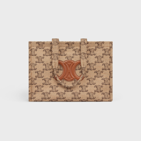 Replicate LARGE CABAS THAIS IN TEXTILE WITH TRIOMPHE CAMEL(1:1 replica)