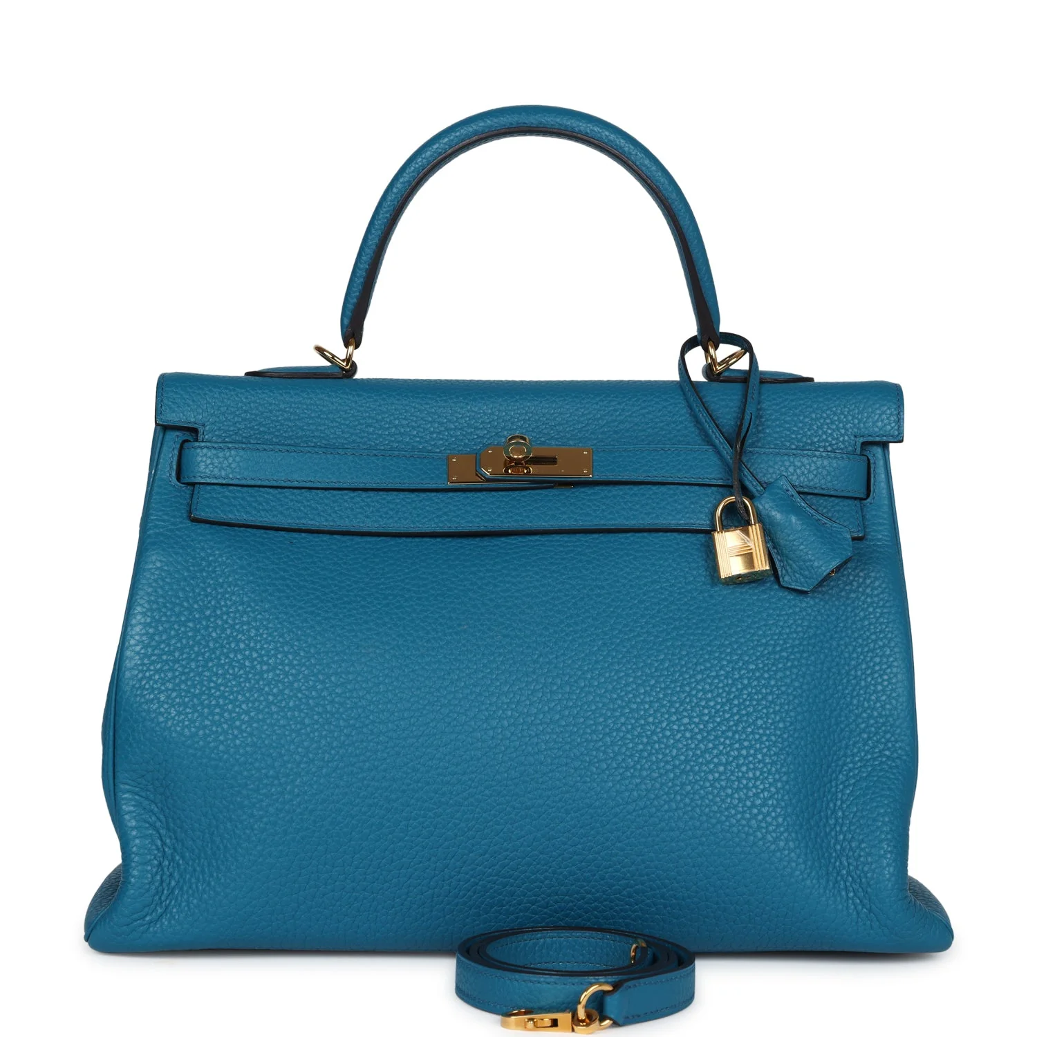 Replicate Hermes Kelly Retourne 35 Cobalt Clemence Gold Hardware(1:1 replica)