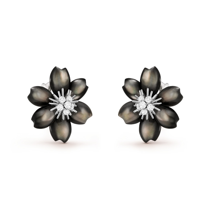 Replicate Rose de Noël earrings, mini model(1:1 replica)