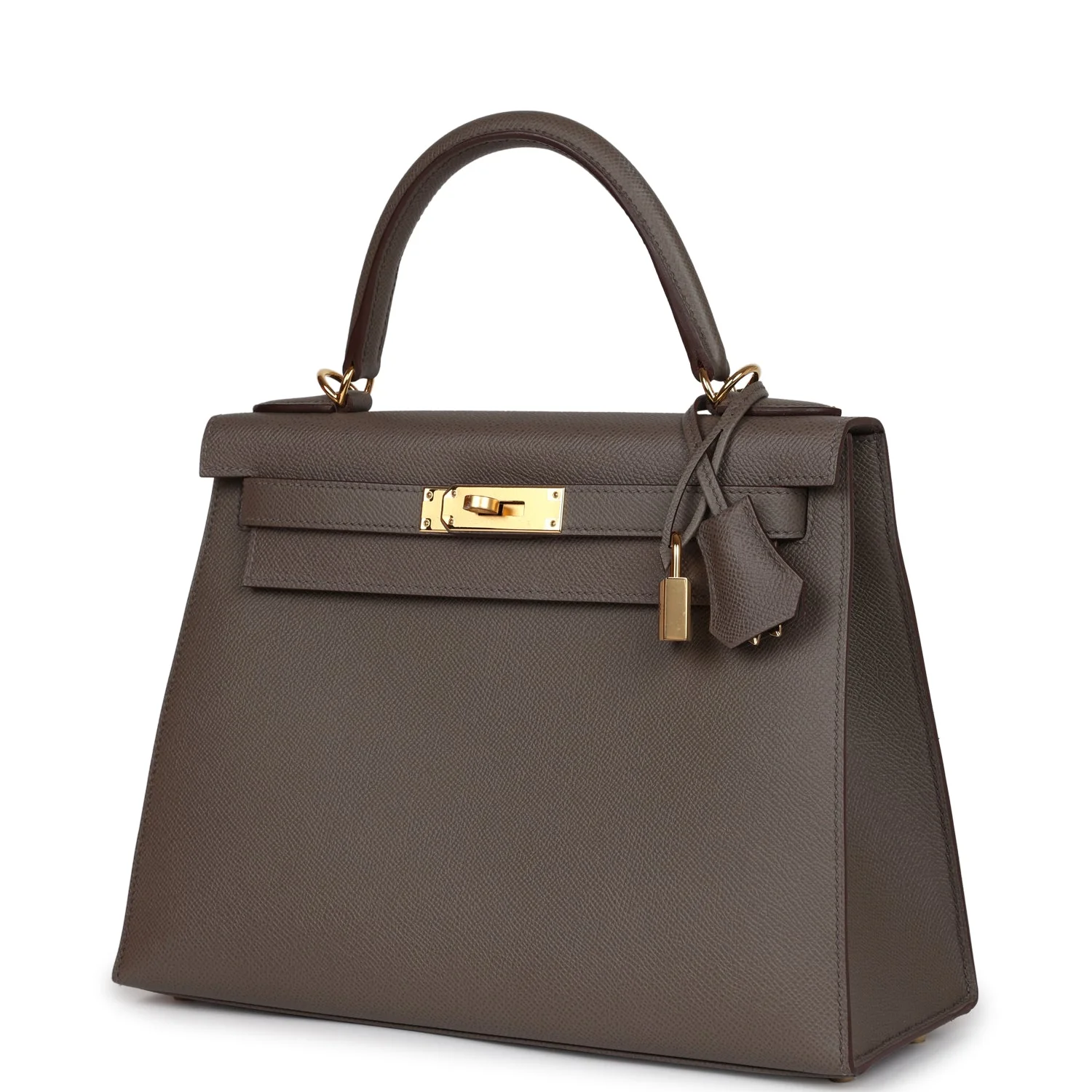 Replicate Hermes Kelly Sellier 28 Etain Epsom Gold Hardware(1:1 replica)