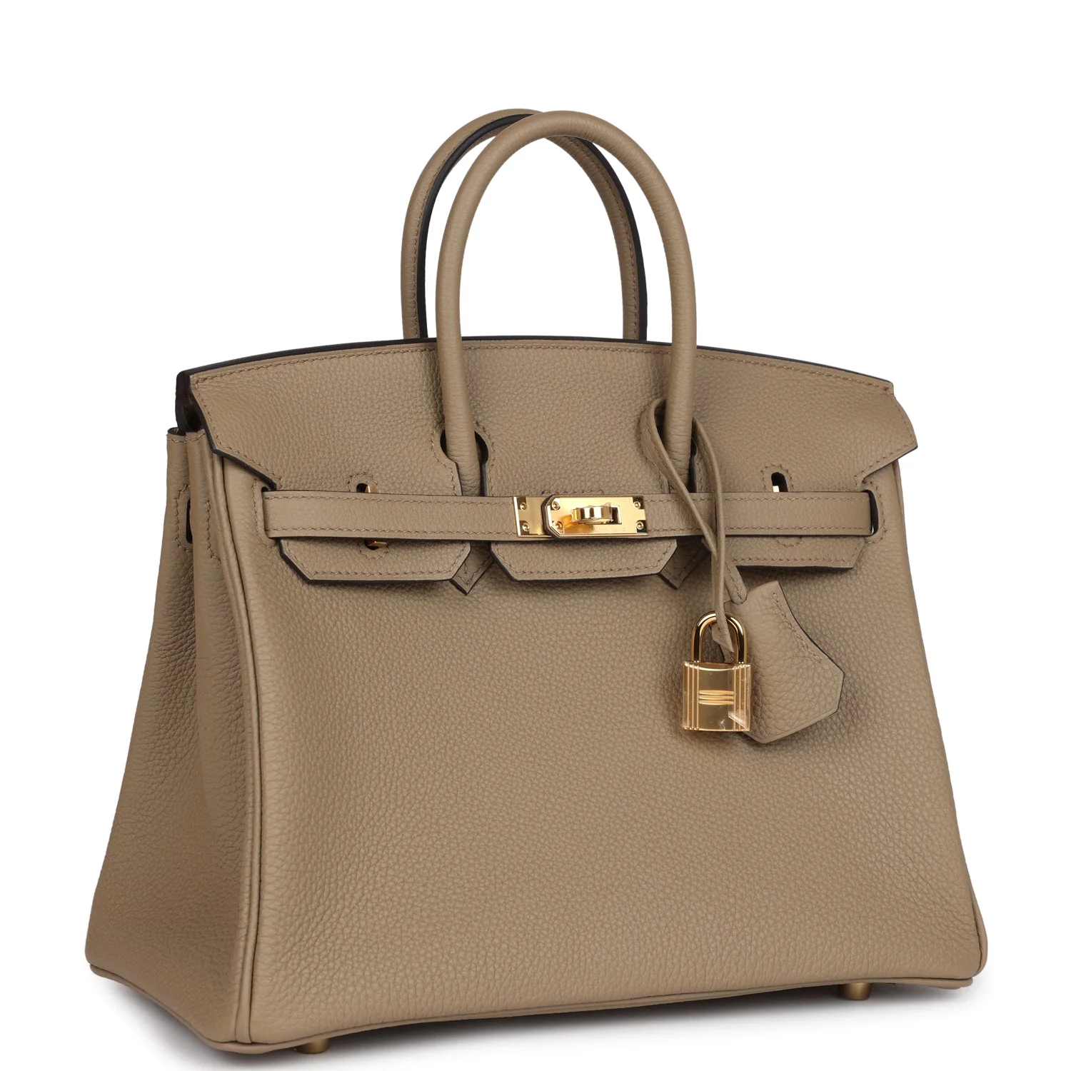 Replicate Hermes Birkin 25 Beige Marfa Togo Gold Hardware(1:1 replica)