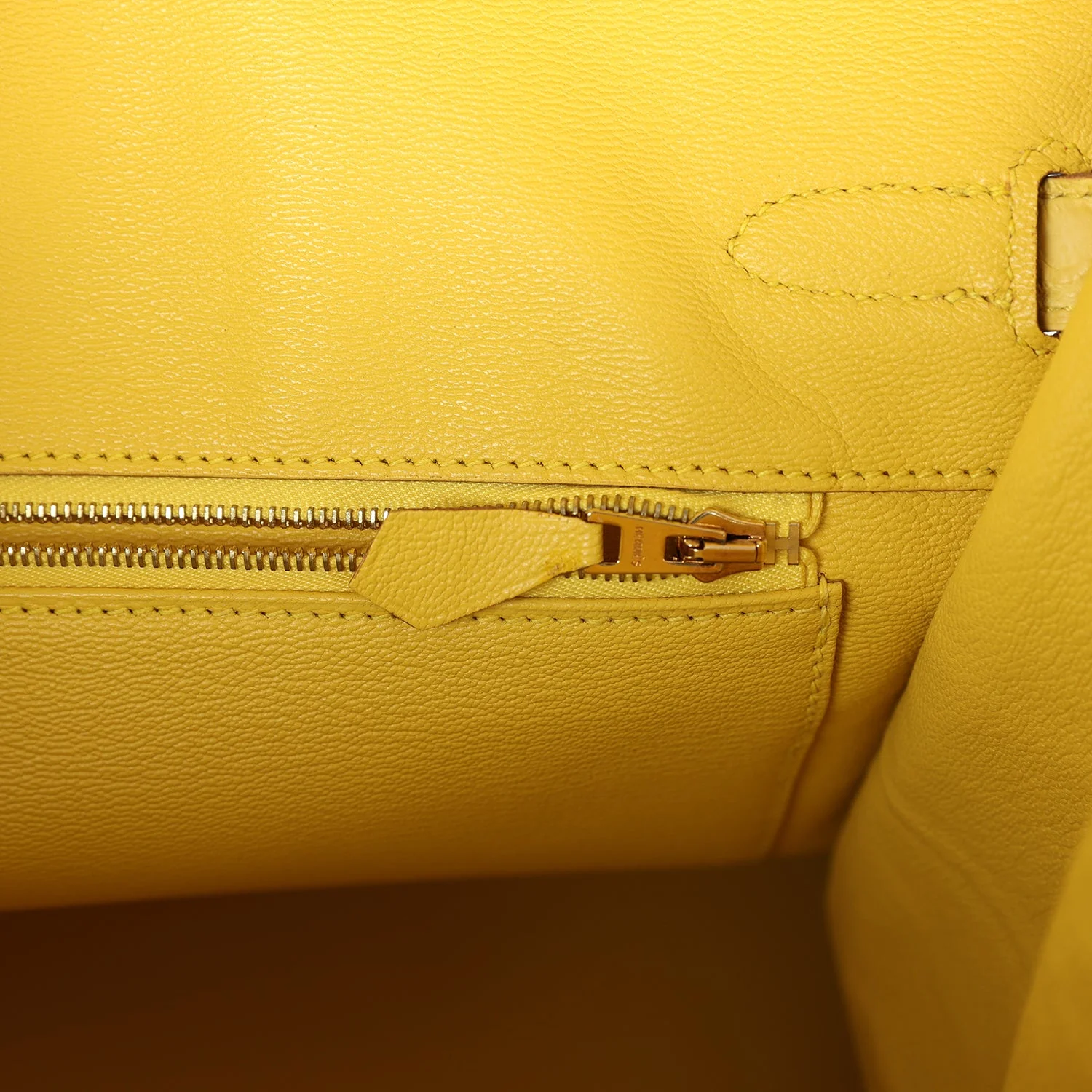 Replicate Hermes Birkin 35 Mimosa Matte Porosus Crocodile Gold Hardware(1:1 replica)