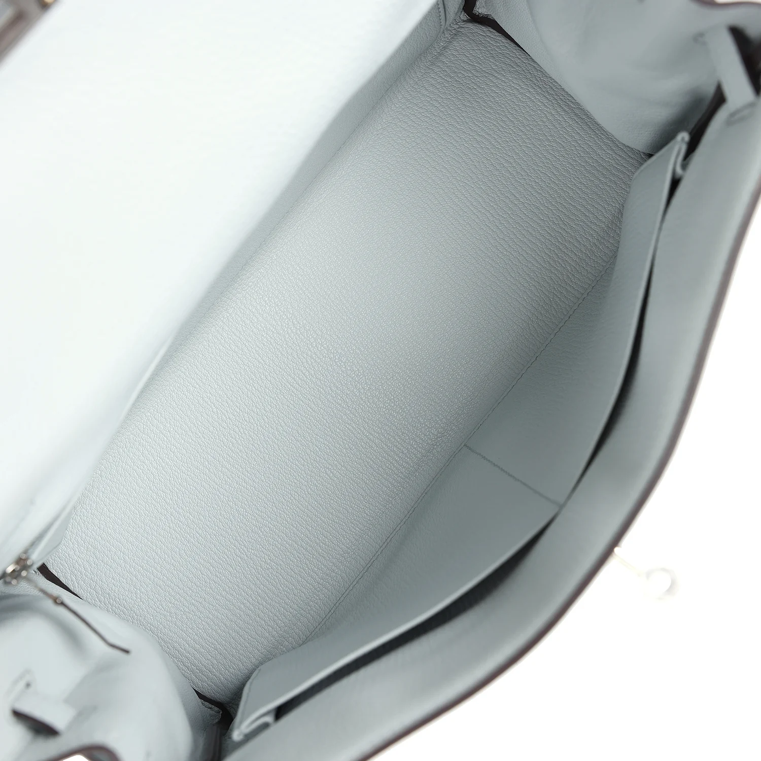 Replicate Hermes Kelly Retourne 32 Bleu Pale Clemence Palladium Hardware(1:1 replica)