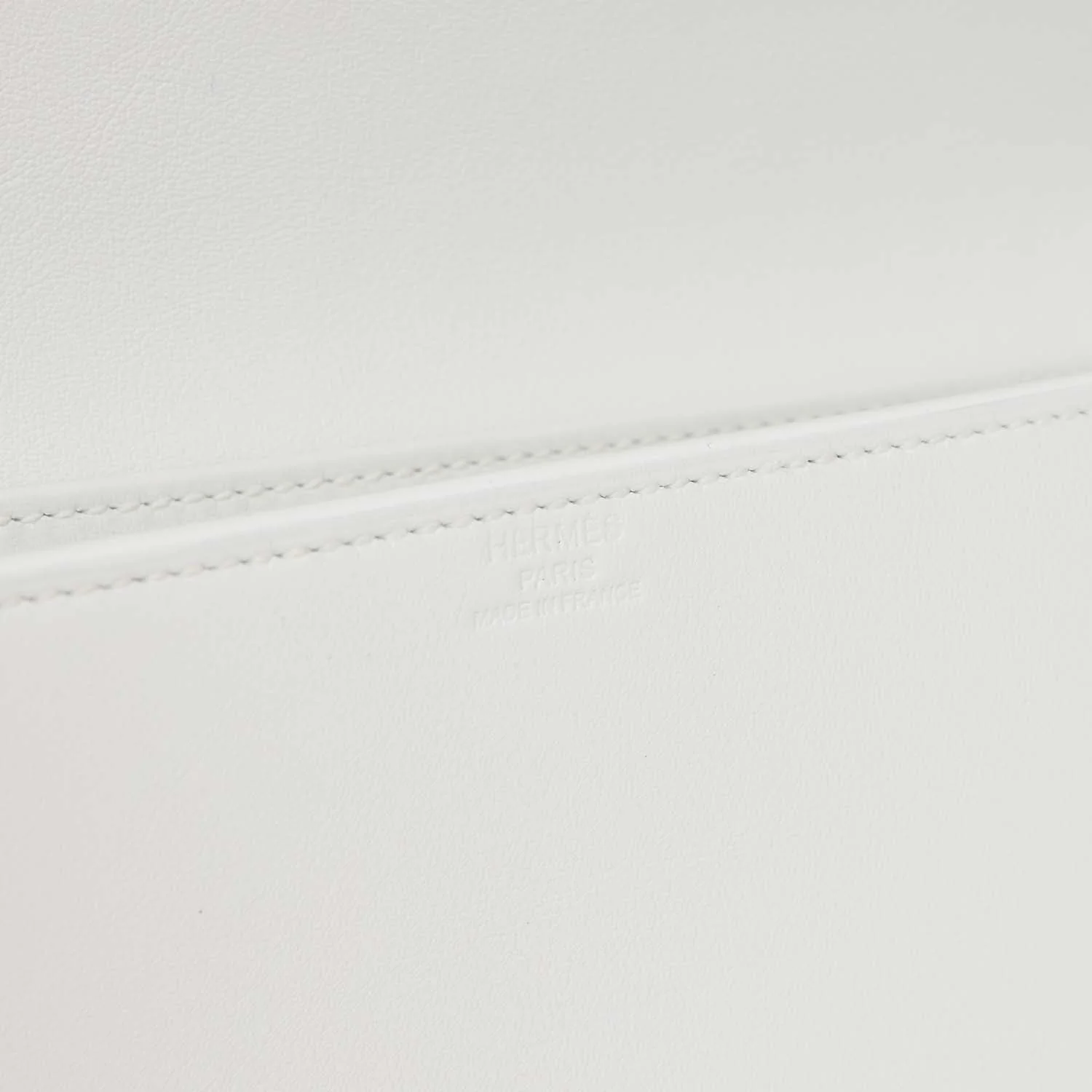 Replicate Hermes Shadow Kelly Cut New White Swift(1:1 replica)