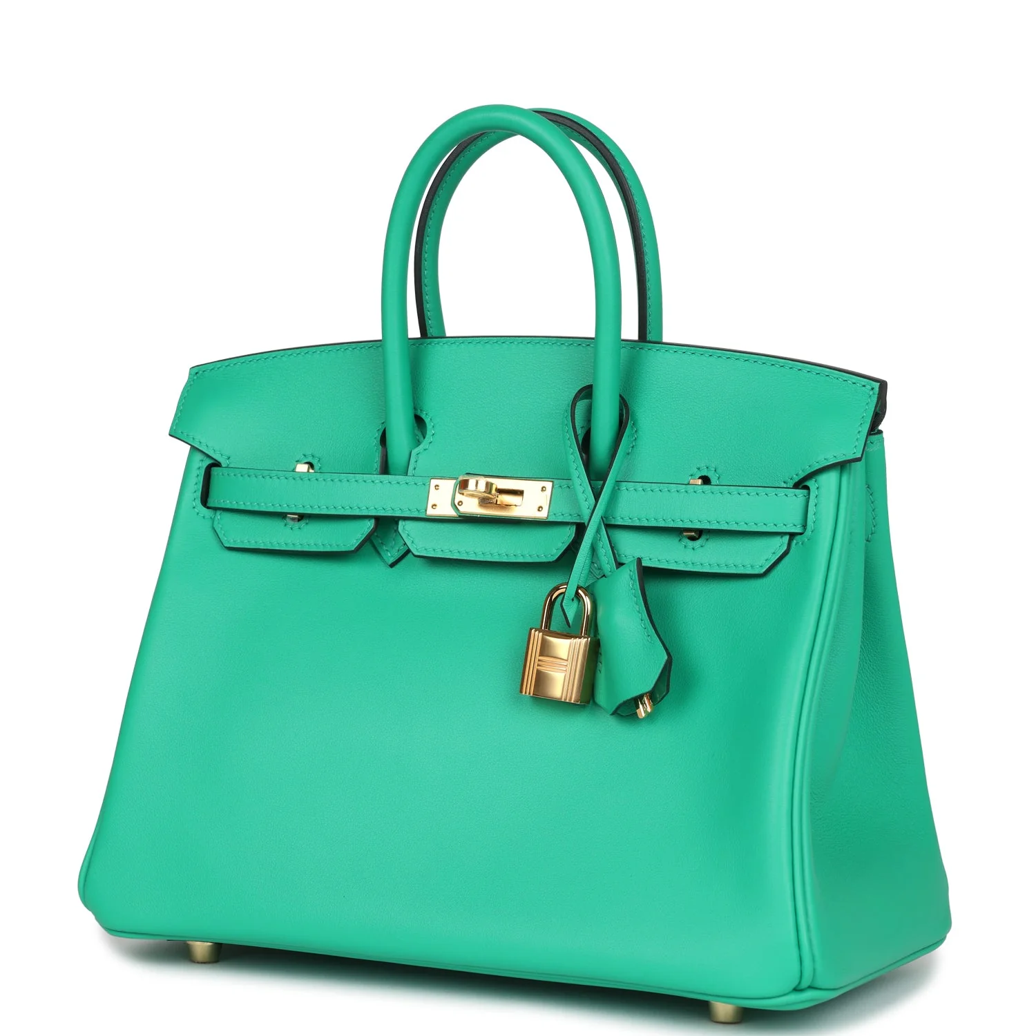 Replicate Hermes Birkin 25 Menthe Swift Gold Hardware(1:1 replica)