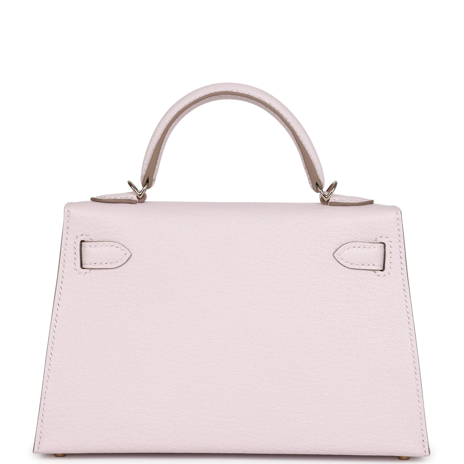 Replicate Hermes Special Order (HSS) Kelly Sellier 20 Mauve Pale Verso Chevre Mysore Permabrass Hardware(1:1 replica)