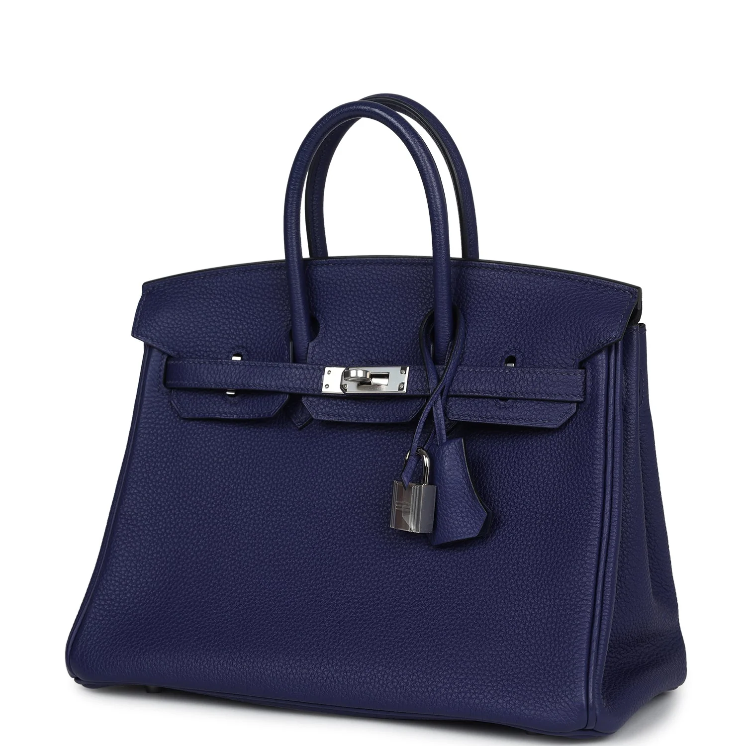 Replicate Hermes Birkin 25 Bleu Encre Togo Palladium Hardware(1:1 replica)