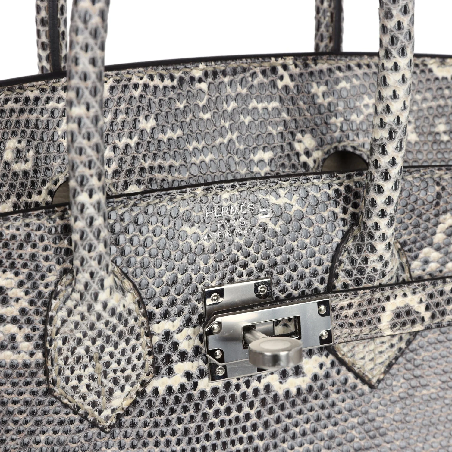 Replicate Hermes Birkin 25 Ombre Varanus Salvator Lizard Palladium Hardware(1:1 replica)