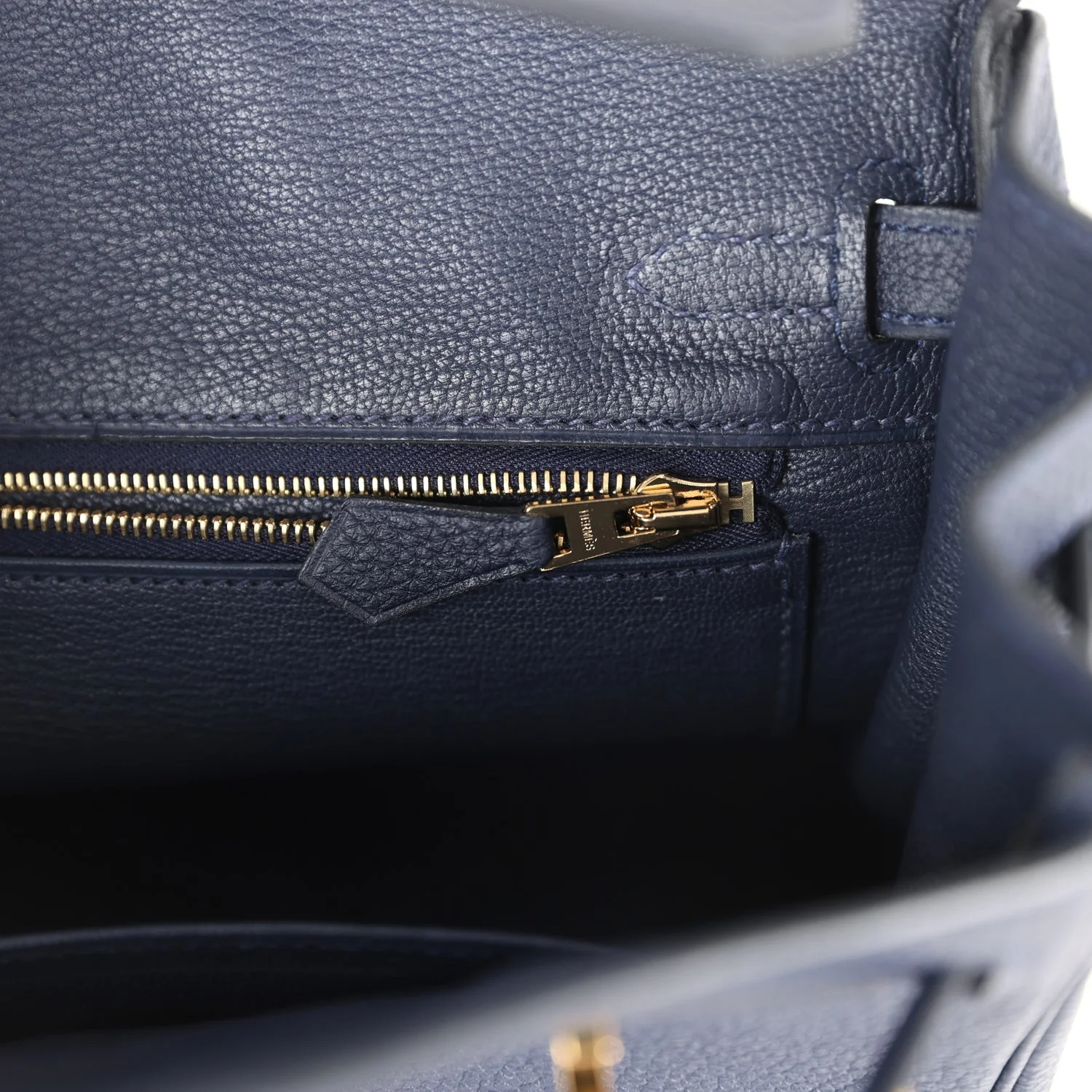 Replicate Hermes Birkin 25 Bleu Nuit Togo Gold Hardware(1:1 replica)