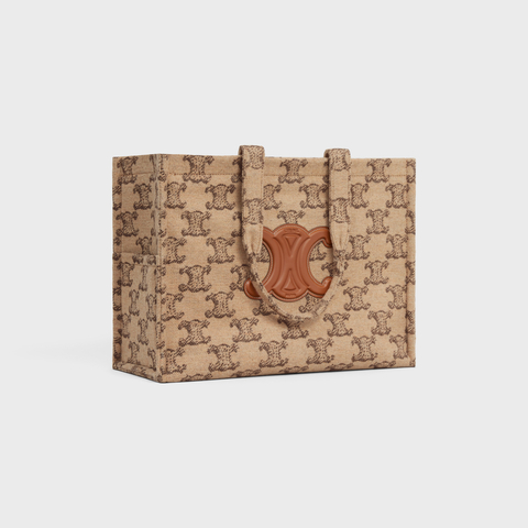 Replicate LARGE CABAS THAIS IN TEXTILE WITH TRIOMPHE CAMEL(1:1 replica)