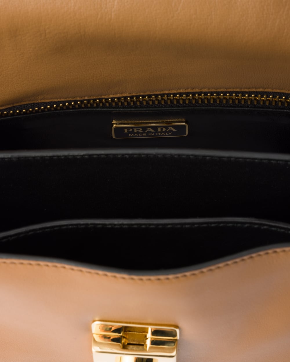 Replicate Prada Soft Sound Small Leather Shoulder Bag With Charms(1:1 replica)