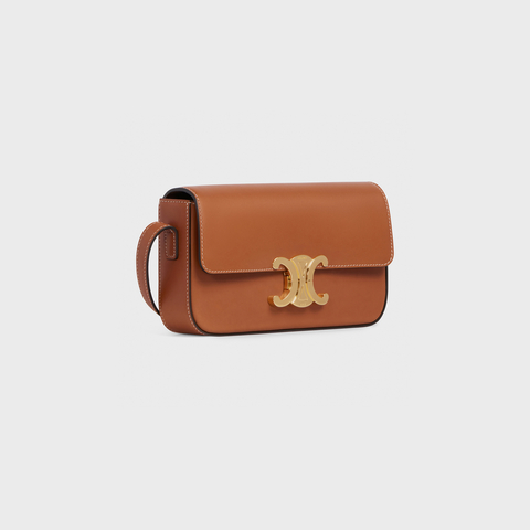 Replicate SHOULDER BAG CLAUDE IN NATURAL CALFSKIN TAN(1:1 replica)