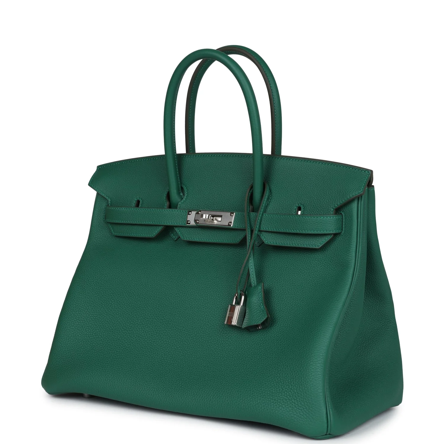 Replicate Hermes Birkin 35 Vert Moyen Togo Palladium Hardware(1:1 replica)