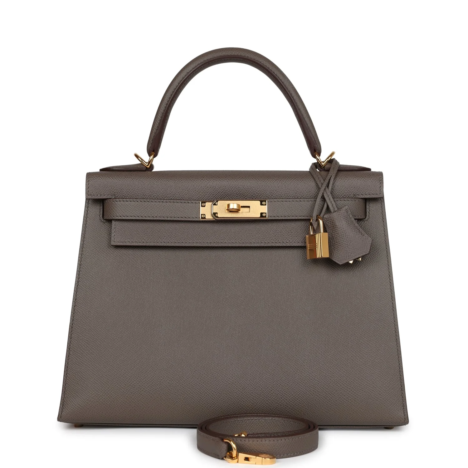 Replicate Hermes Kelly Sellier 28 Etain Epsom Gold Hardware(1:1 replica)