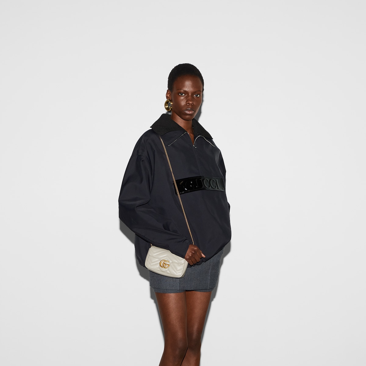 Replicate GG Marmont Leather Super Mini Bag(1:1 replica)