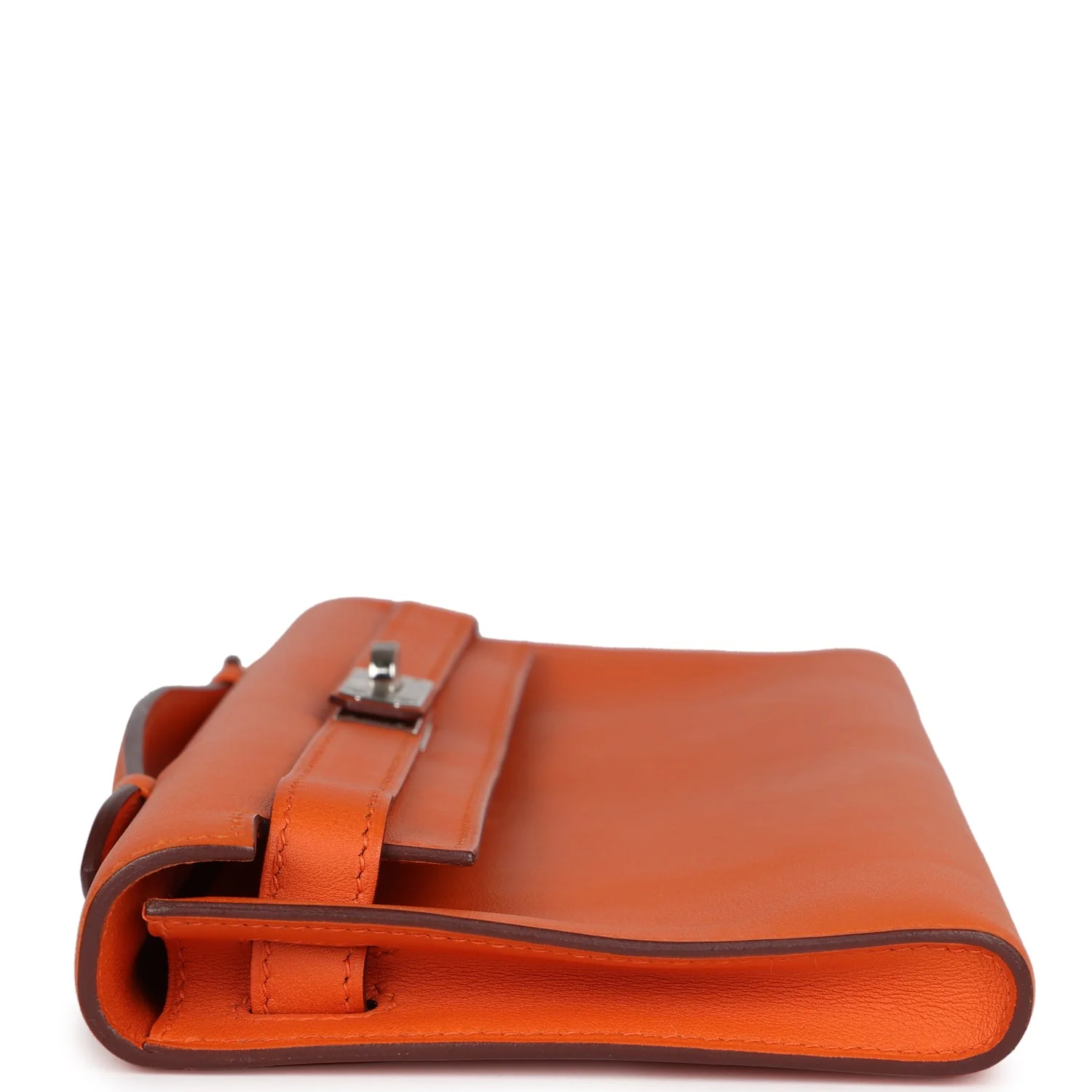 Replicate Hermes Kelly Cut Orange Swift Palladium Hardware(1:1 replica)