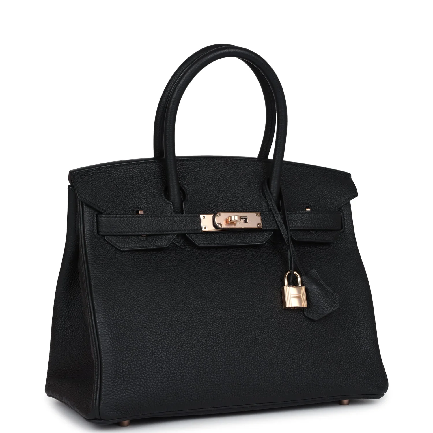 Replicate Hermes Birkin 30 Black Togo Rose Gold Hardware(1:1 replica)