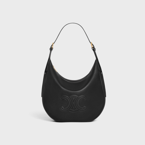 Replicate MEDIUM HELOÏSE BAG CUIR TRIOMPHE IN SUPPLE CALFSKIN BLACK(1:1 replica)