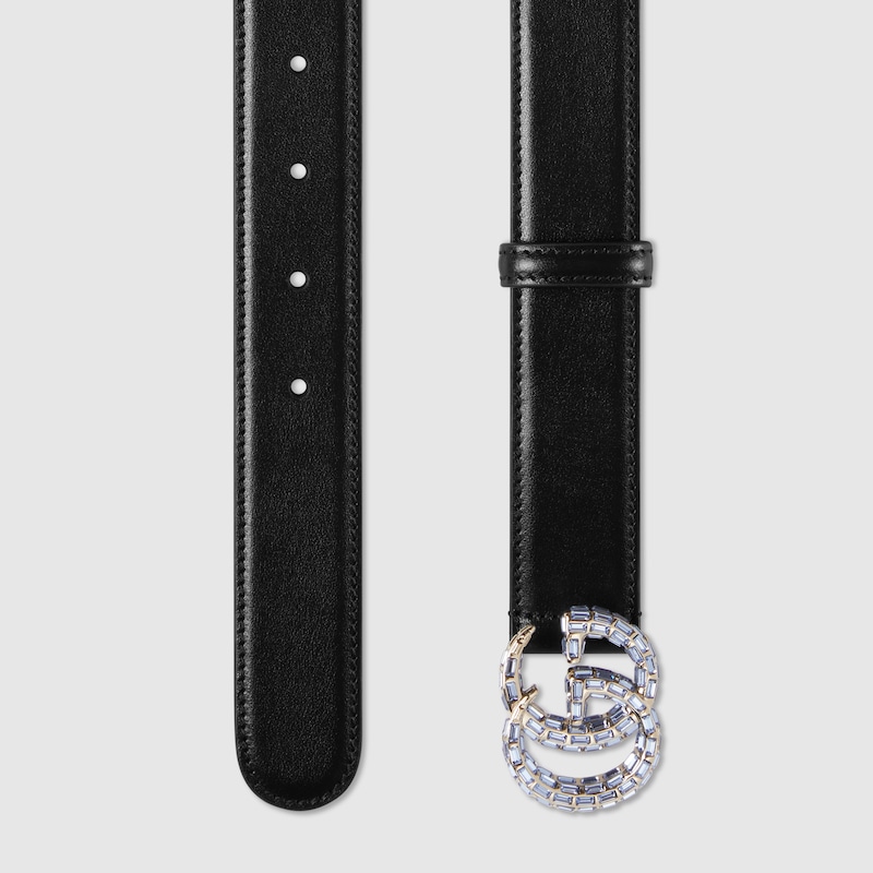 Replicate GG Marmont thin belt with crystals(1:1 replica)