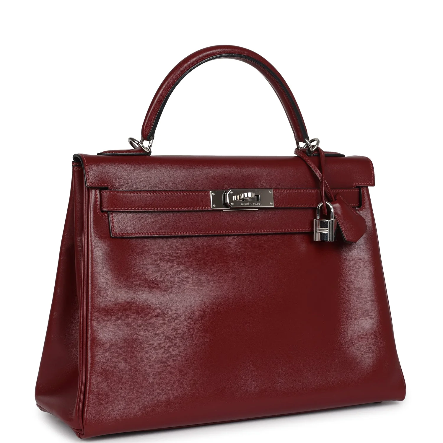 Replicate Hermes Kelly Retourne 32 Rouge H Box Palladium Hardware(1:1 replica)