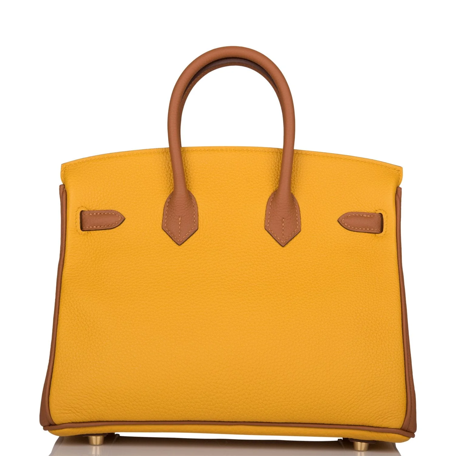 Replicate Hermes Special Order (HSS) Birkin 25 Jaune Ambre and Gold Togo Permabrass Hardware(1:1 replica)