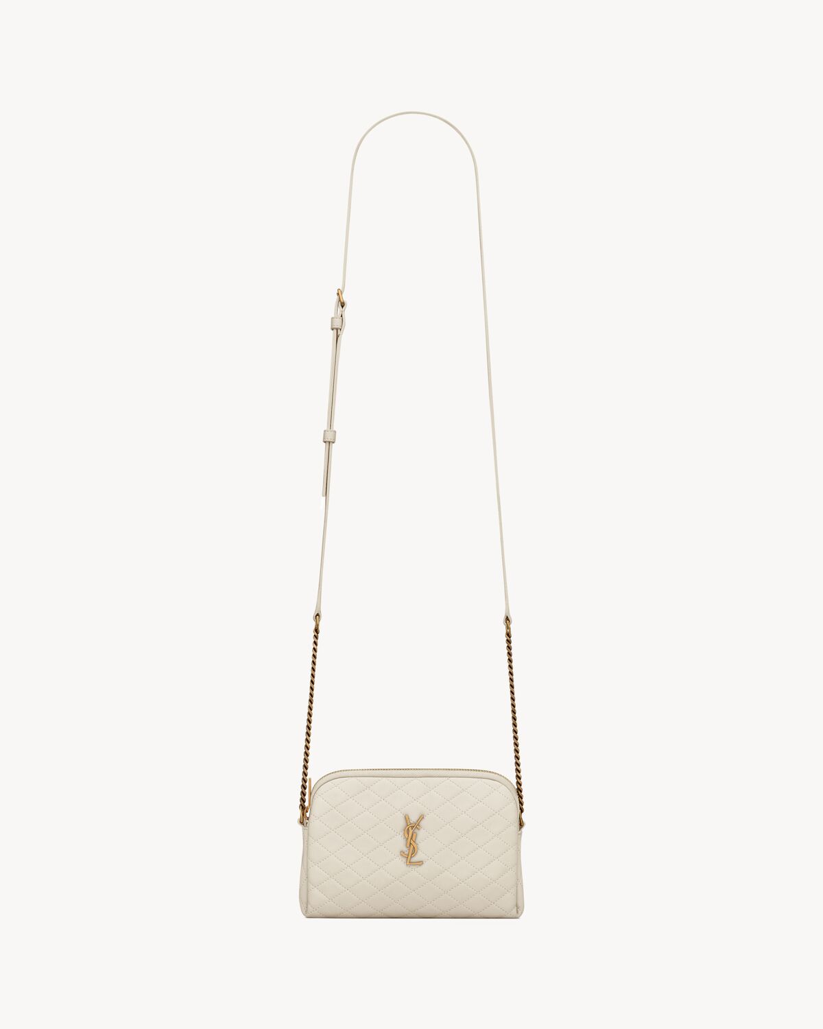 Replicate YSL Gaby Zipped Pouch in Quilted Lambskin(1:1 replica)