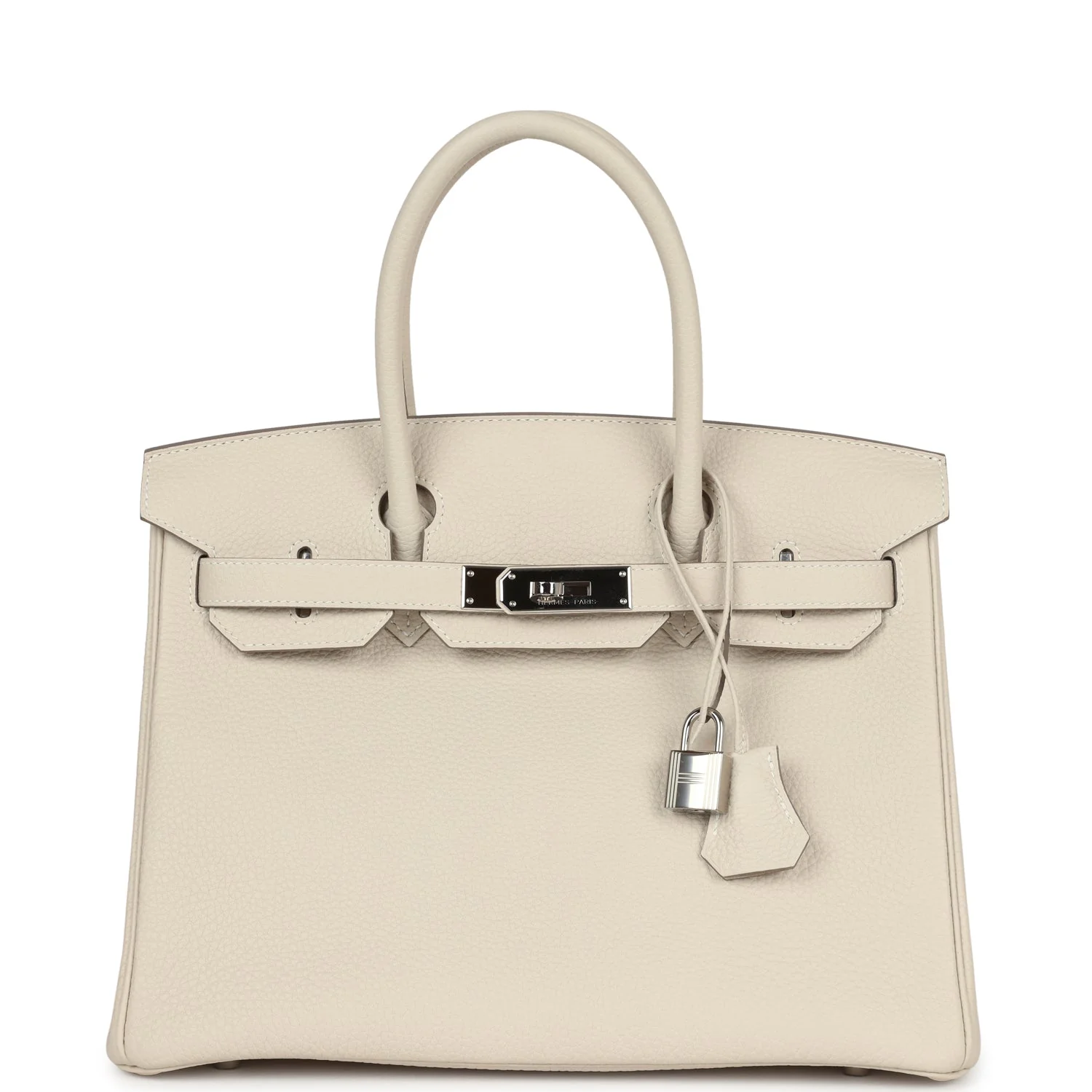 Replicate Hermes Birkin 30 Craie Togo Palladium Hardware(1:1 replica)