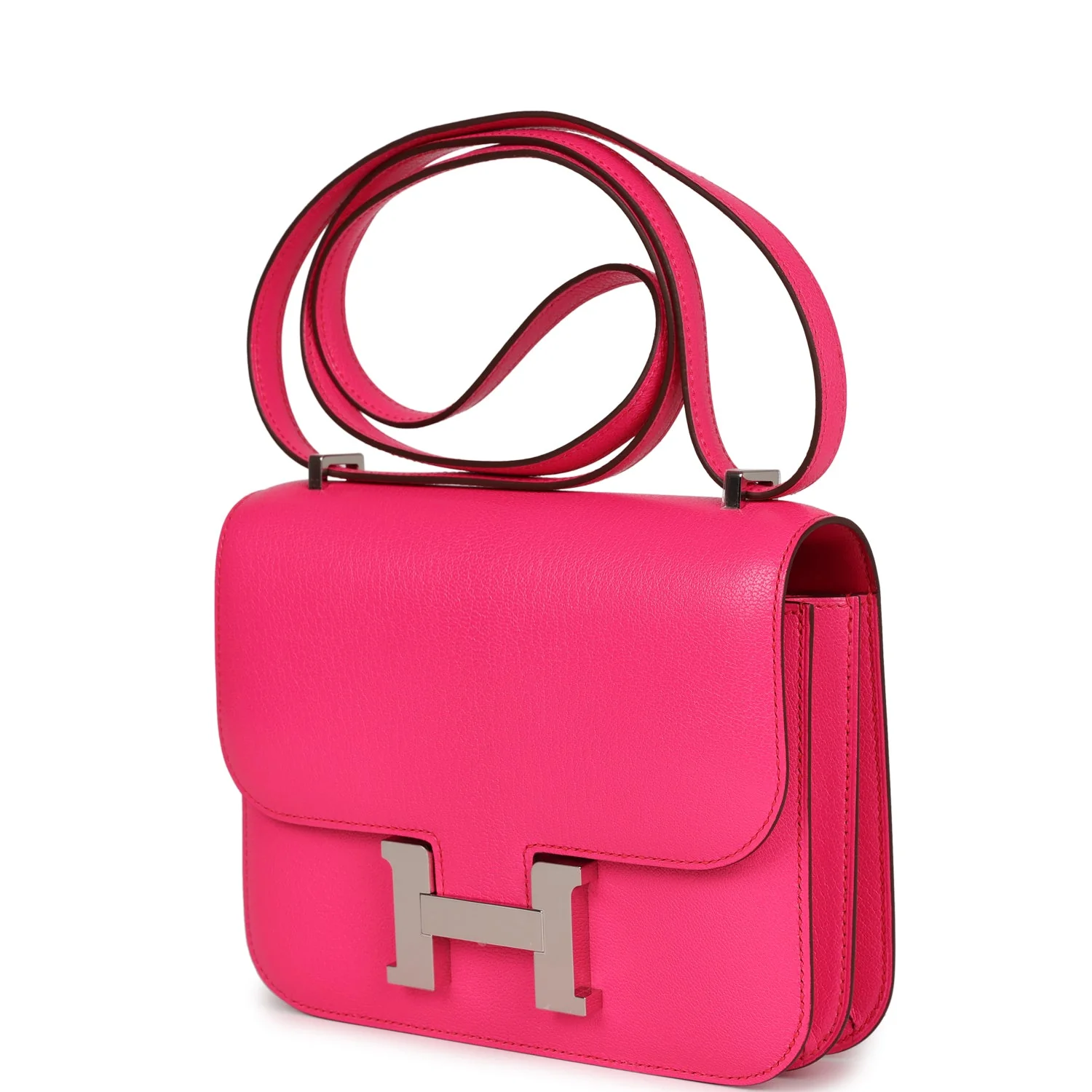 Replicate Hermes Constance 18 Rose Pop Chevre Chamkila Palladium Hardware(1:1 replica)