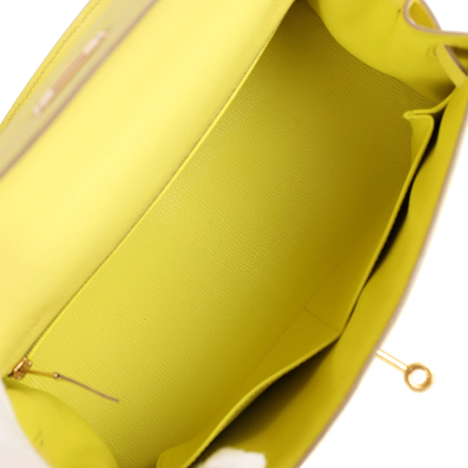 Replicate Hermes Kelly Sellier 28 Soufre Epsom Gold Hardware(1:1 replica)