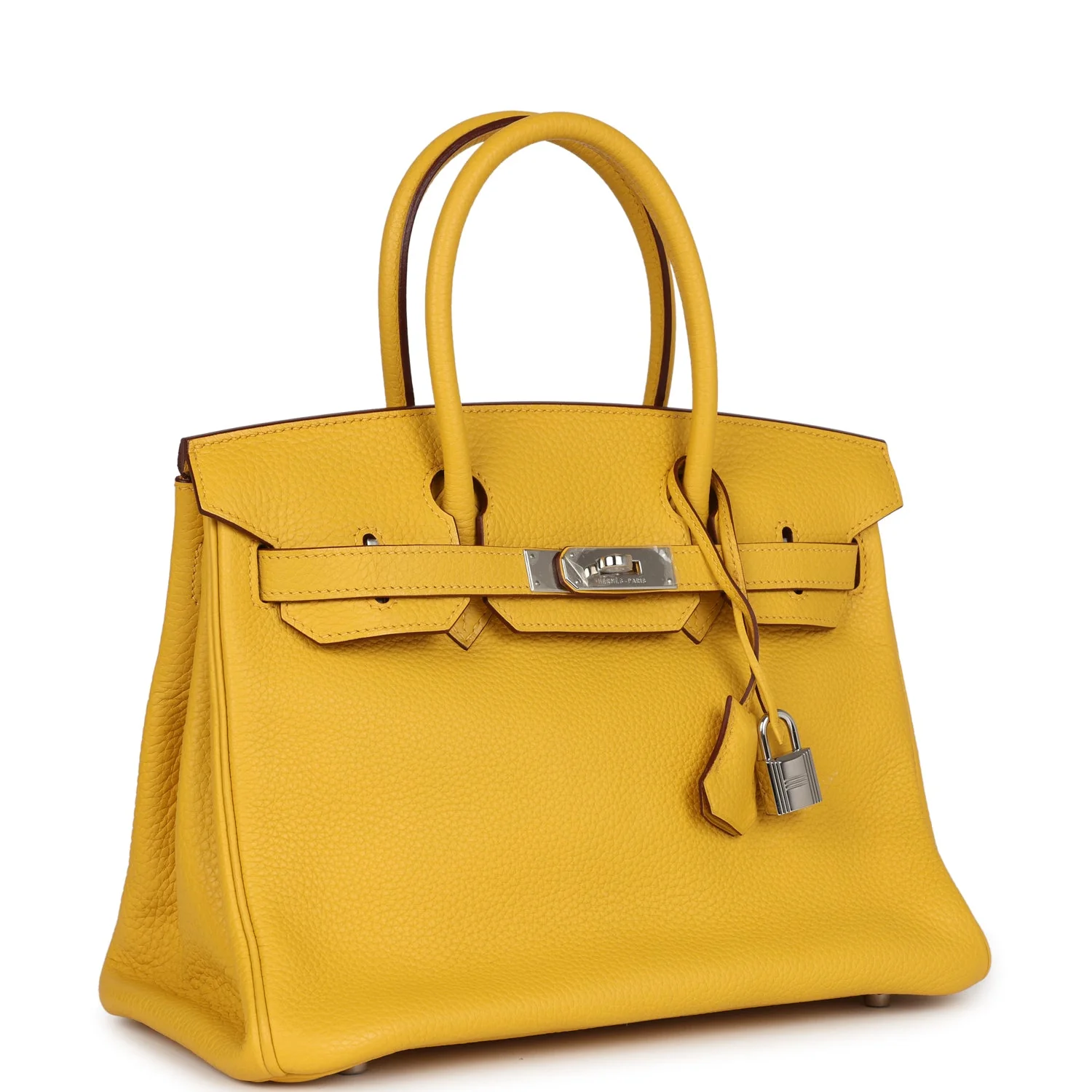 Replicate Hermes Birkin 30 Soleil Clemence Palladium Hardware(1:1 replica)