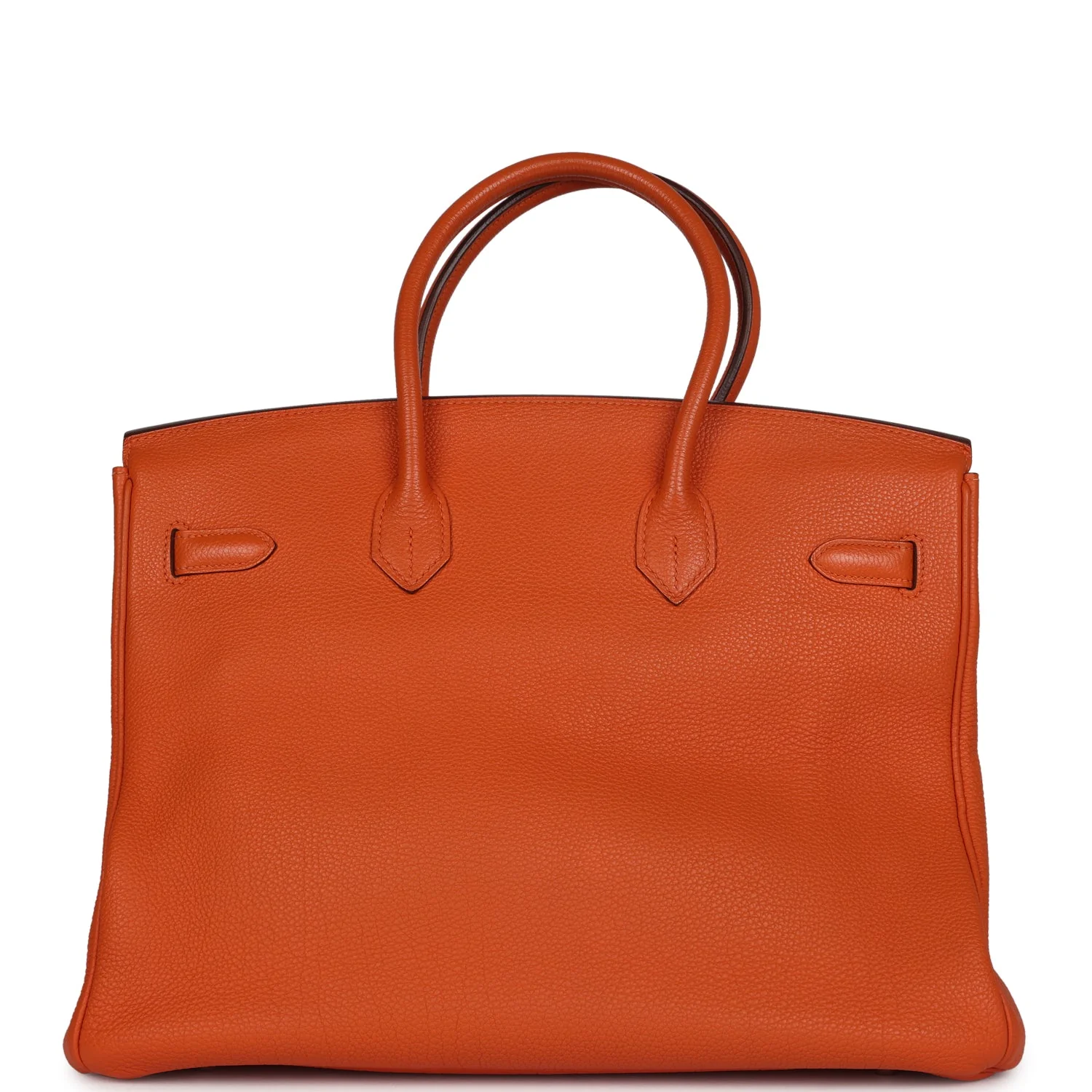 Replicate Hermes Birkin 35 Orange Togo Palladium Hardware(1:1 replica)