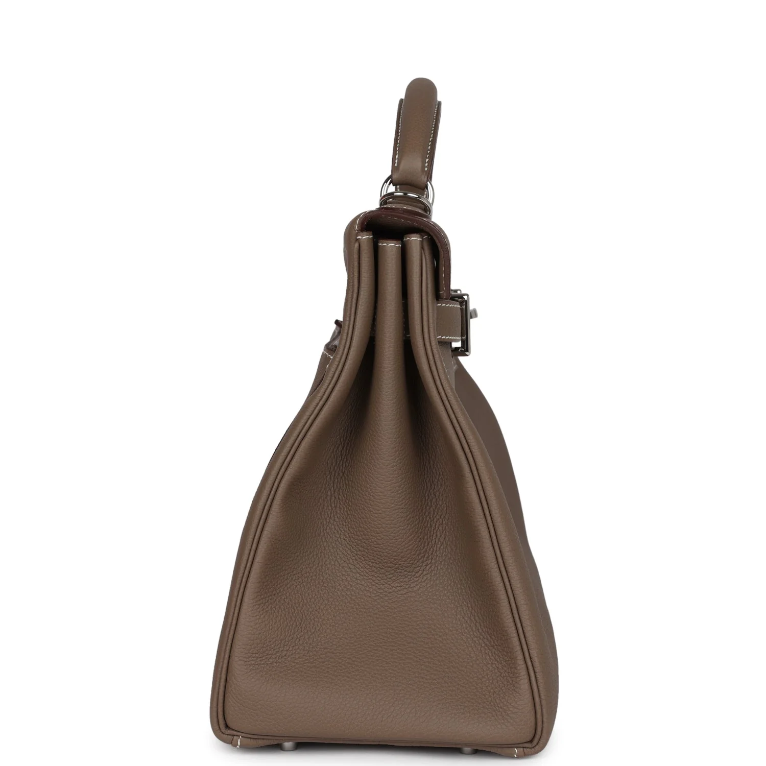 Replicate Hermes Kelly 42 Maxi Etoupe Togo Palladium Hardware(1:1 replica)