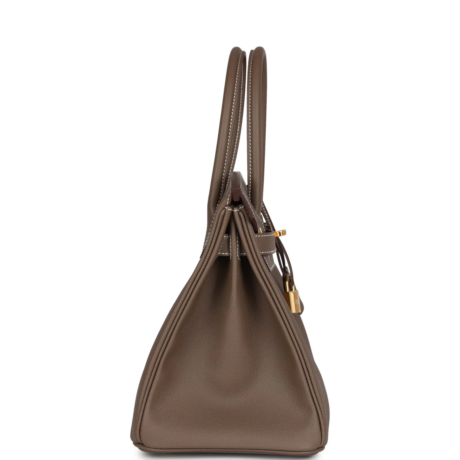 Replicate Hermes Birkin 30 Etoupe Epsom Gold Hardware(1:1 replica)