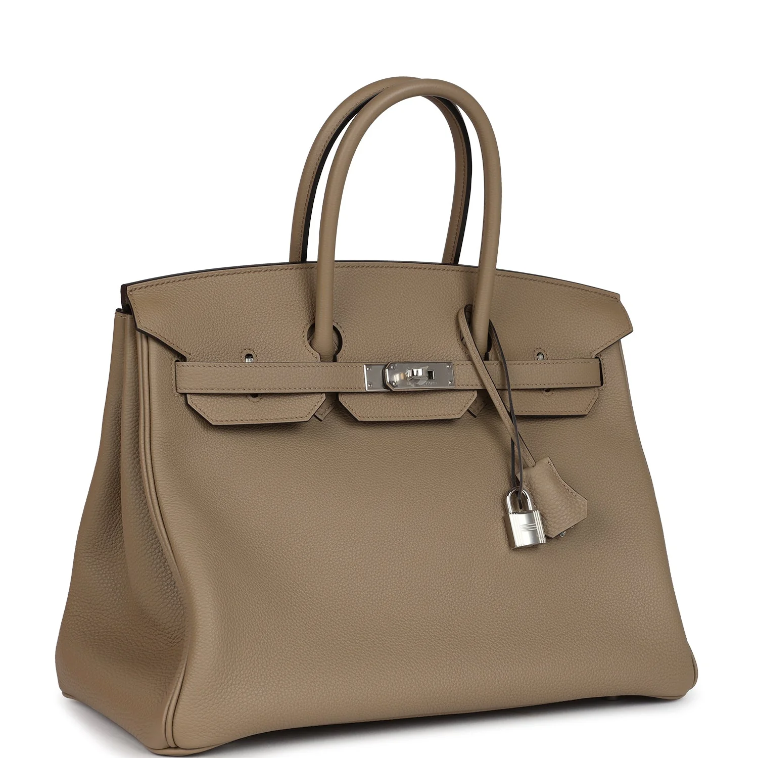 Replicate Hermes Birkin 35 Beige Marfa Togo Palladium Hardware(1:1 replica)