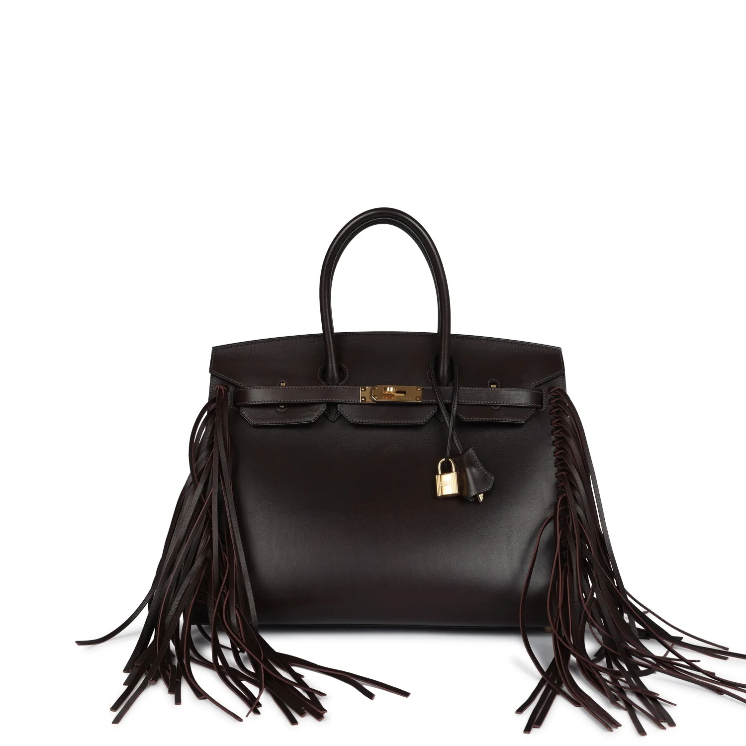 Replicate Hermes Anate Birkin 35 Chocolat Evergrain Gold Hardware(1:1 replica)