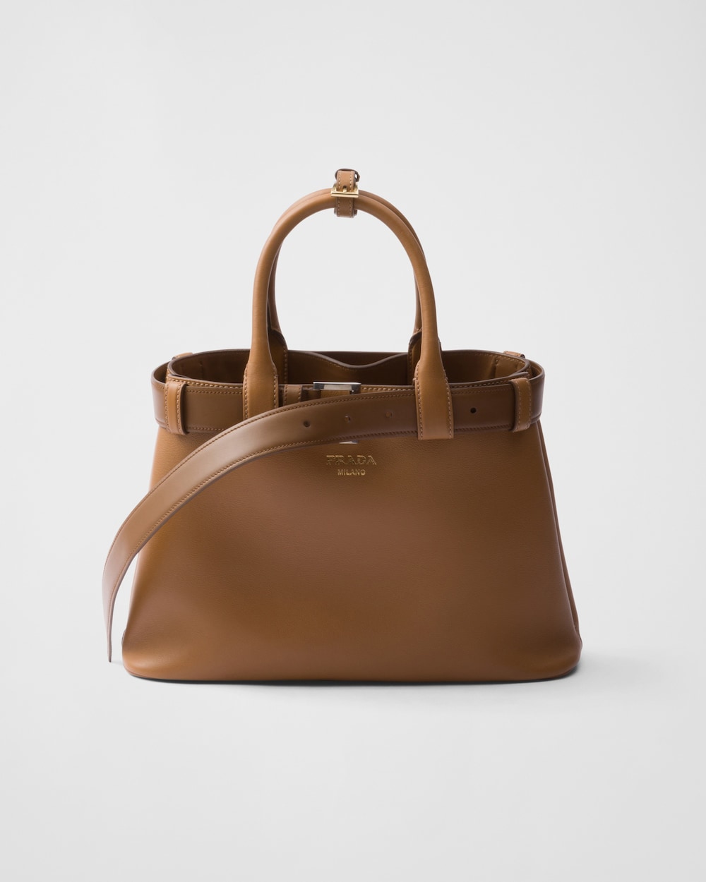 Replicate Prada Buckle Small Leather Handbag With Belt(1:1 replica)