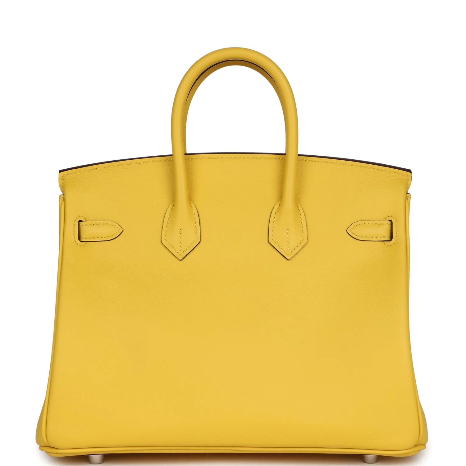 Replicate Hermes Birkin 25 Jaune de Naples Swift Palladium Hardware(1:1 replica)