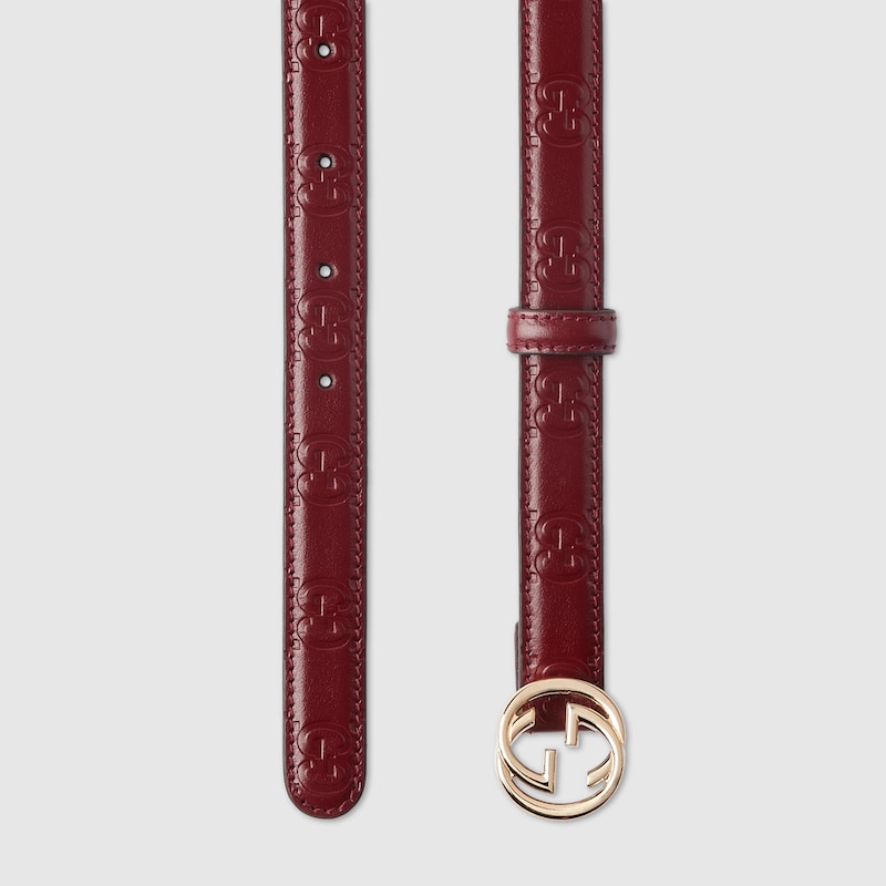 Replicate Belt with Interlocking G buckle(1:1 replica)