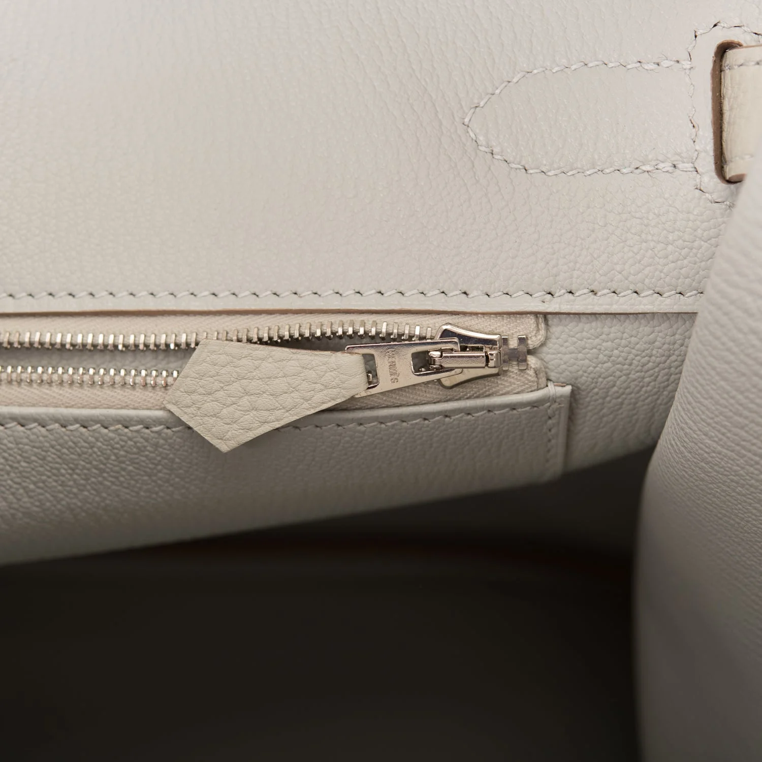 Replicate Hermes Birkin 35 Gris Perle Togo Palladium Hardware(1:1 replica)