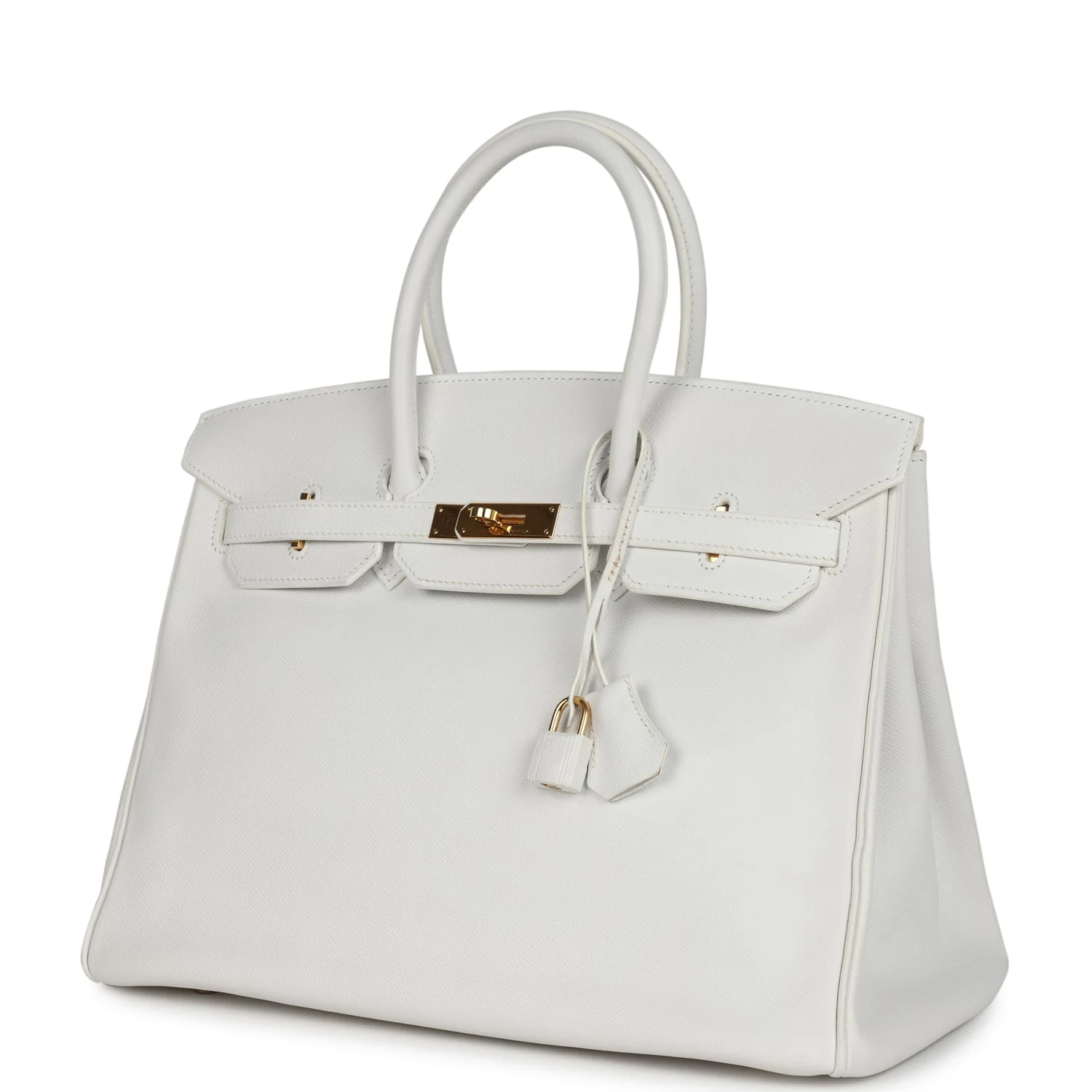 Replicate Hermes Birkin 35 White Epsom Gold Hardware(1:1 replica)
