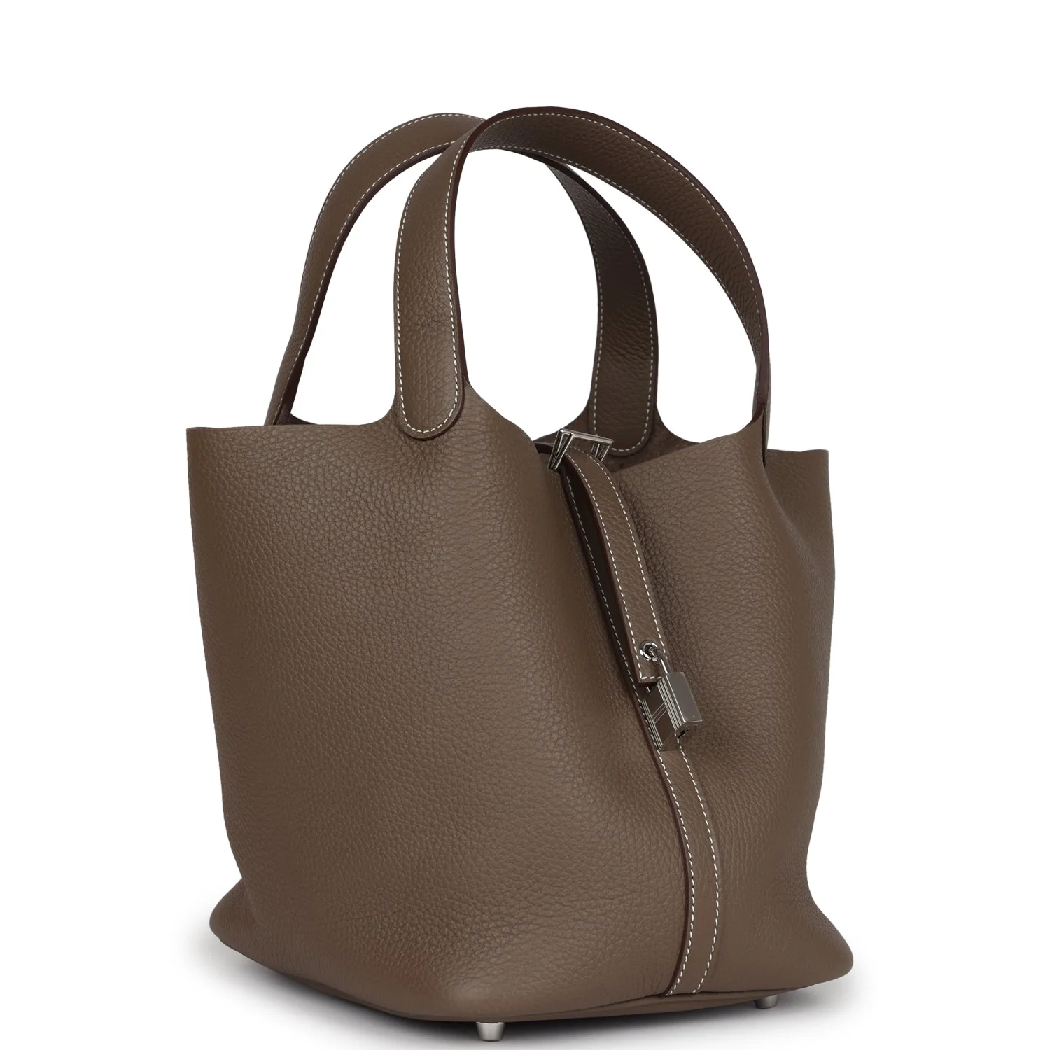 Replicate Hermes Picotin Lock 22 Etoupe Clemence Palladium Hardware(1:1 replica)